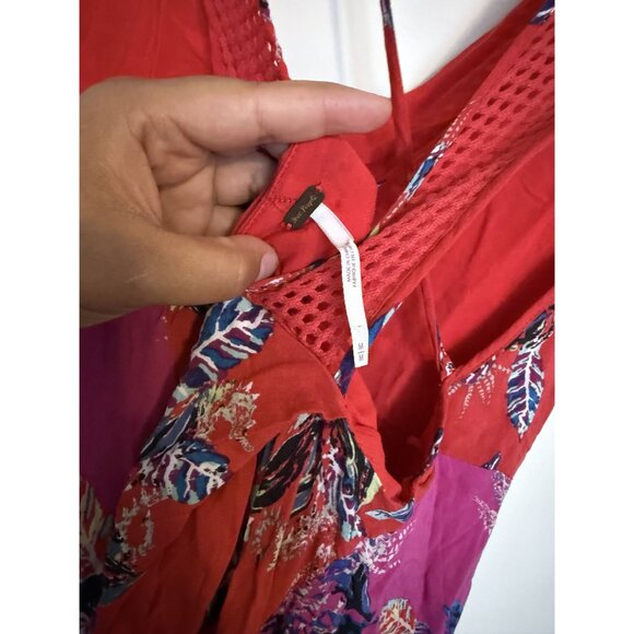 Free People Women's Thought I was Dreamin Mini Floral Dress Size Small Bohemian - Picture 8 of 8